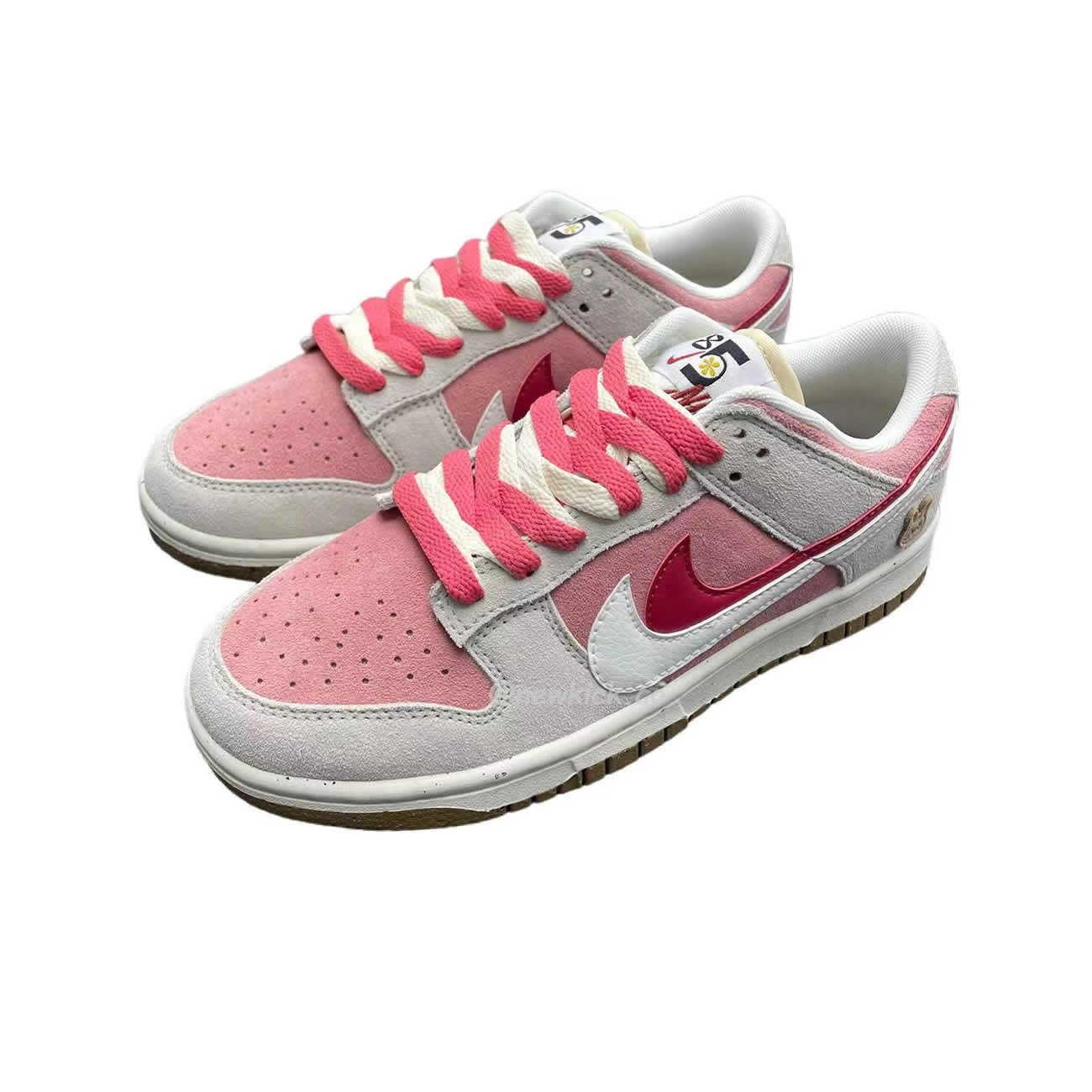 Nike Sb Dunk Low Se 85 Double Swoosh Grey Pink Rabbit Do9457 117 (2) - www.newkick.vip